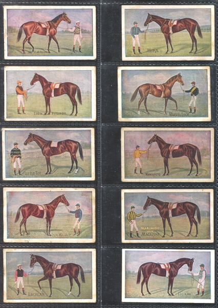 1907 Sniders & Abraham Australian Racehorses Near Set of (33/57) Cards