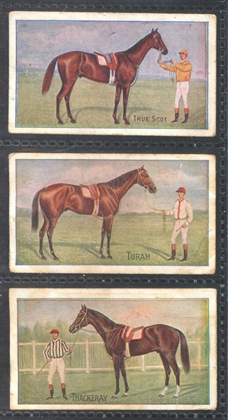 1907 Sniders & Abraham Australian Racehorses Near Set of (33/57) Cards