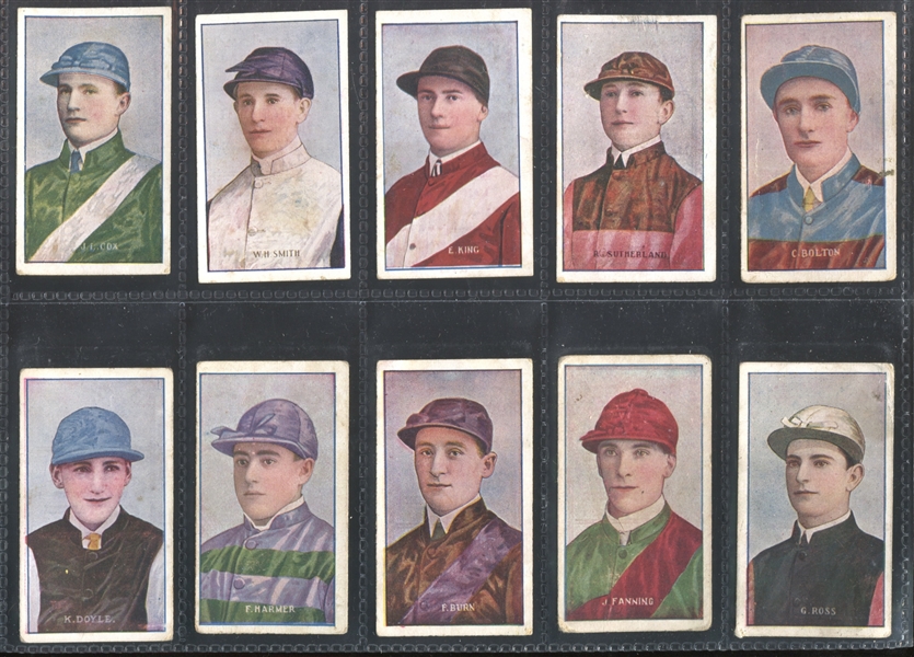 1908 Sniders & Abraham Australian Jockeys Lot of (20) Cards