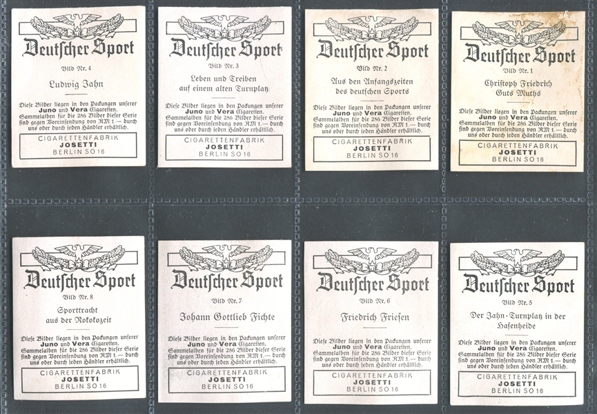 1934 Bulgaria Cigarette Co (Berlin) Deutsche Sport Complete Set of (286) Cards