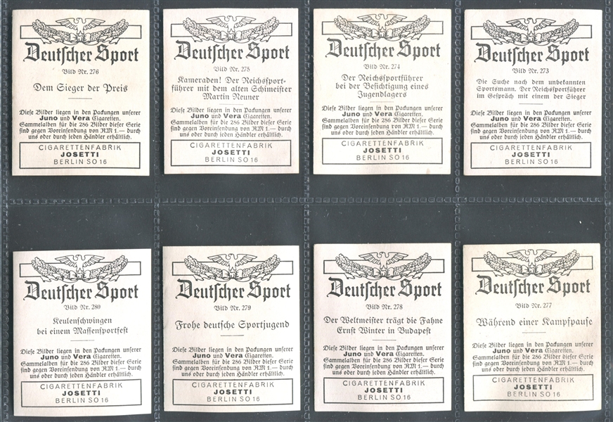 1934 Bulgaria Cigarette Co (Berlin) Deutsche Sport Complete Set of (286) Cards