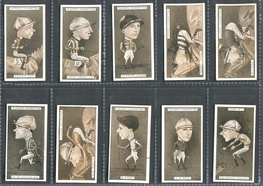 1925 John Player & Sons (UK) Racing Caricatures Partial Set of (23/40) Cards