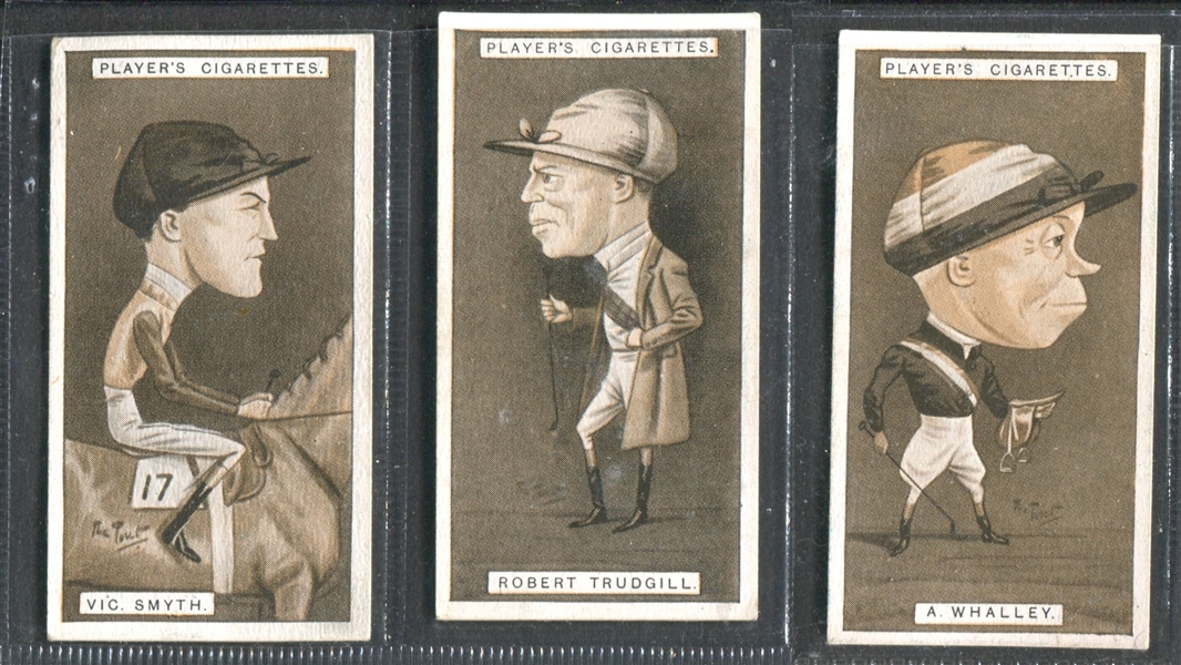 1925 John Player & Sons (UK) Racing Caricatures Partial Set of (23/40) Cards