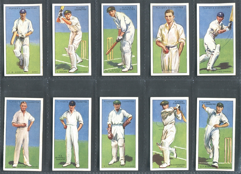 1930 John Player & Sons Cricketers of 1930 Partial Set (25/50) Cards