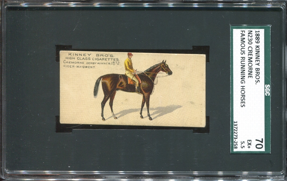 N230 Kinney English Running Horses Lot of (3) SGC-Graded Cards