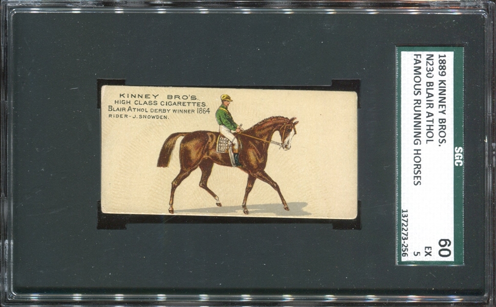 N230 Kinney English Running Horses Lot of (3) SGC-Graded Cards