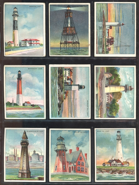 T77 Hassan Lighthouses Complete Higher Grade Set of (50) Cards