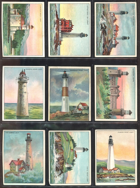 T77 Hassan Lighthouses Complete Higher Grade Set of (50) Cards