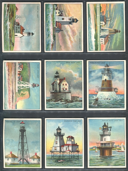 T77 Hassan Lighthouses Complete Higher Grade Set of (50) Cards