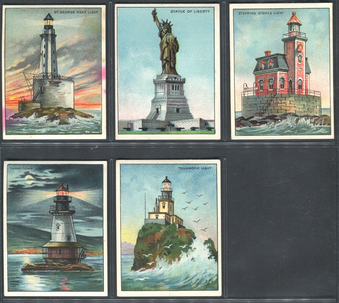 T77 Hassan Lighthouses Complete Higher Grade Set of (50) Cards