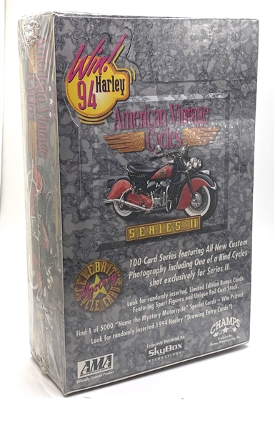 1994 Skybox American Vintage Cycles Complete Unopened Wax Box