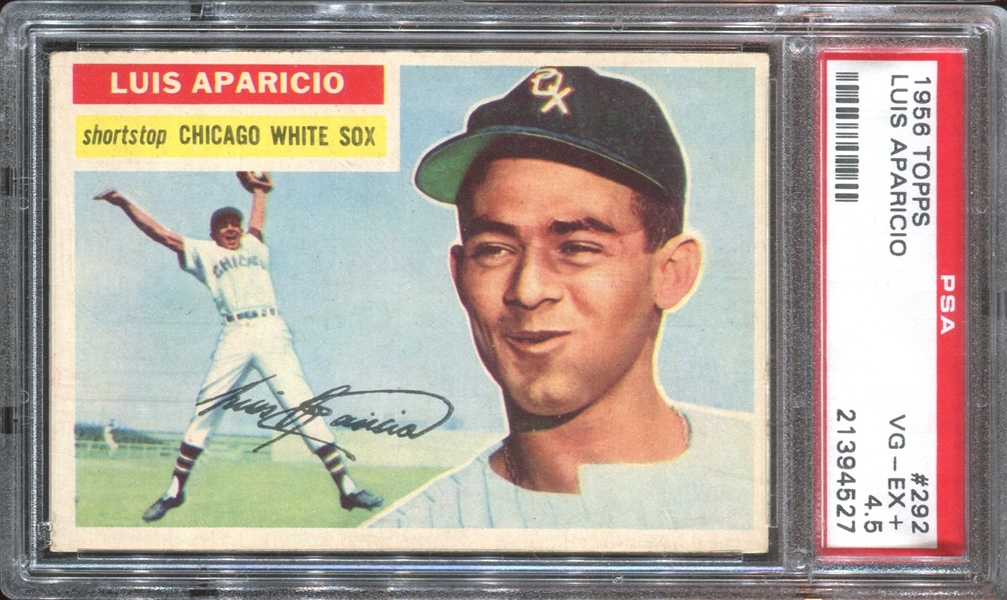 1956 Topps #292 Luis Aparicio PSA4.5 VG-EX+