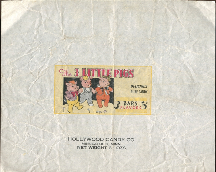 Fantastic Lot of (7) Early, Very Colorful Candy Wrappers