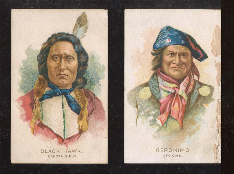 N570 Monarch Tobacco Works American Indians Complete Set of (4) Cards