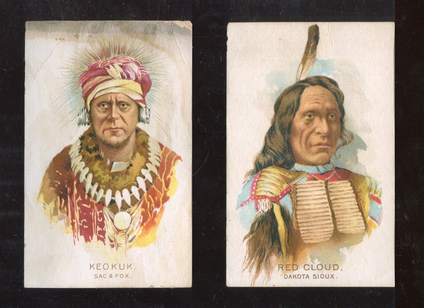 N570 Monarch Tobacco Works American Indians Complete Set of (4) Cards