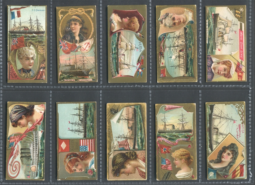 N83 Duke Ocean and River Steamers Near Set of (30/36) Cards