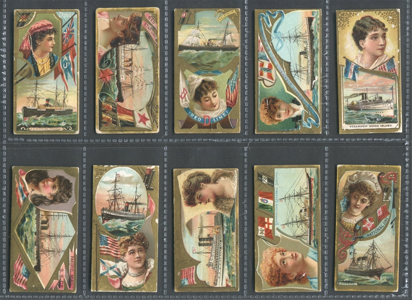 N83 Duke Ocean and River Steamers Near Set of (30/36) Cards