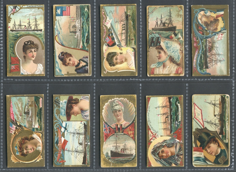 N83 Duke Ocean and River Steamers Near Set of (30/36) Cards