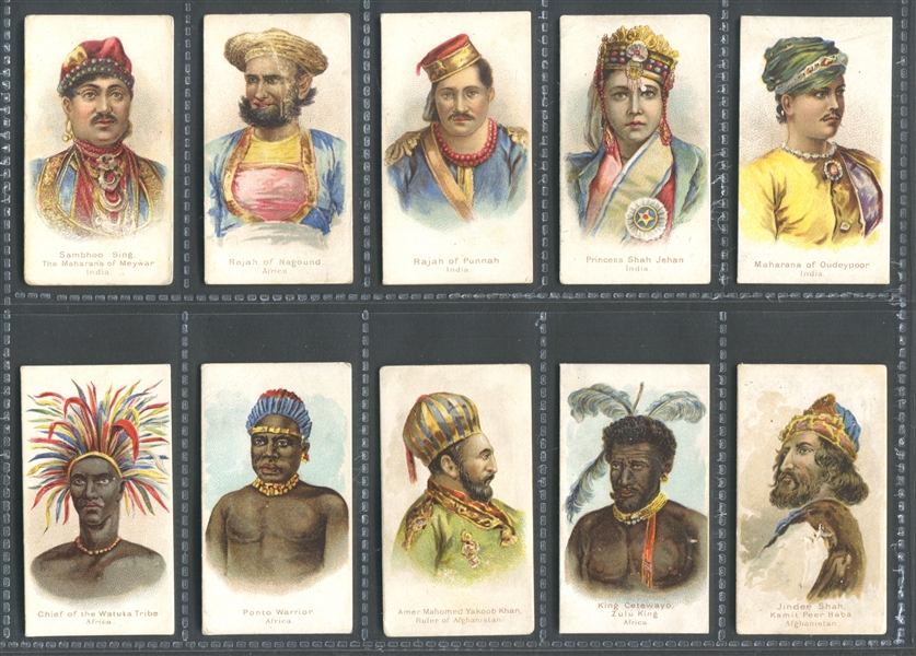  N189 W.S. Kimball Savage & Semi-Barbarous Chiefs and Rulers Lot of (20) Cards