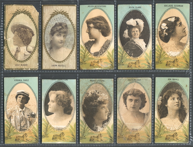 N252 P. Lorillard Actresses Lot of (40) Cards With All 7 Subsets Represented