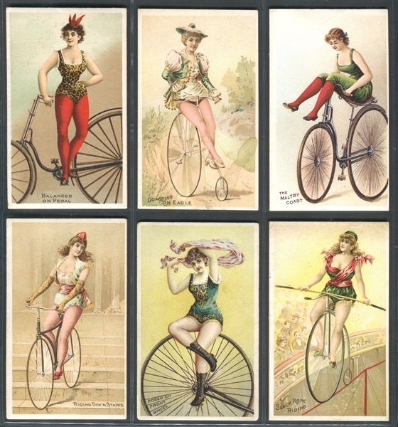 N100 Duke Bicycle and Trick Riders Lot of (10) Cards