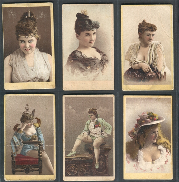 N359 S.W. Venable Cockade Cut Plug Actresses Lot of (15) Cards