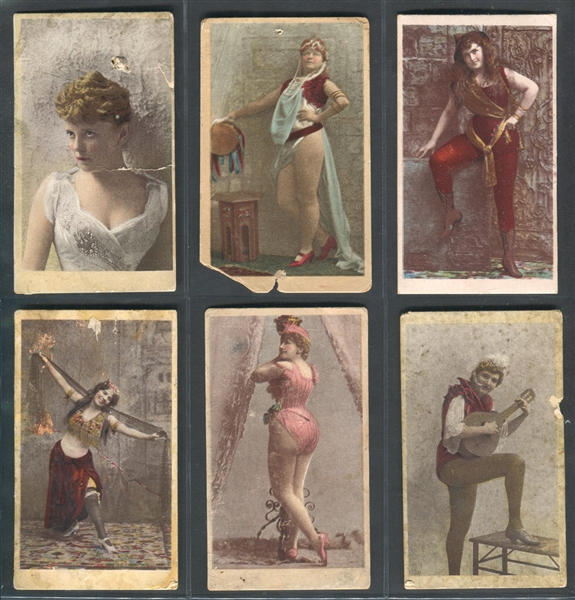 N359 S.W. Venable Cockade Cut Plug Actresses Lot of (15) Cards