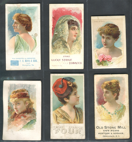 N532 Actresses Multiple Issuers/Brands Type Card Lot of (14) Cards