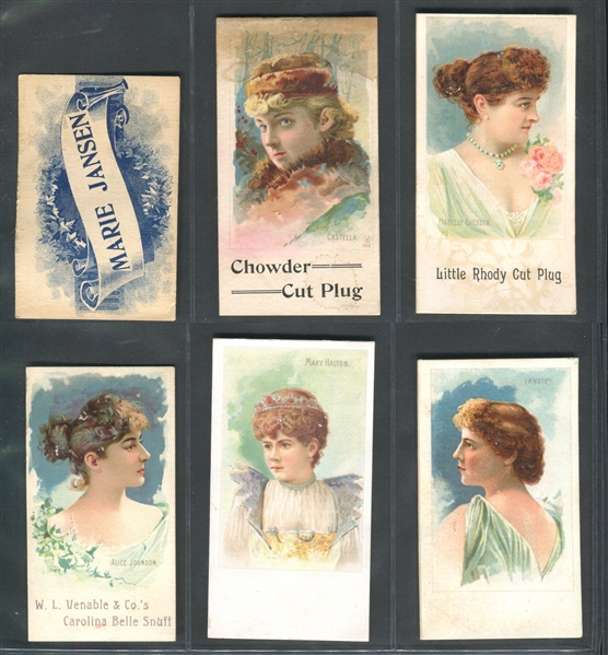 N532 Actresses Multiple Issuers/Brands Type Card Lot of (14) Cards