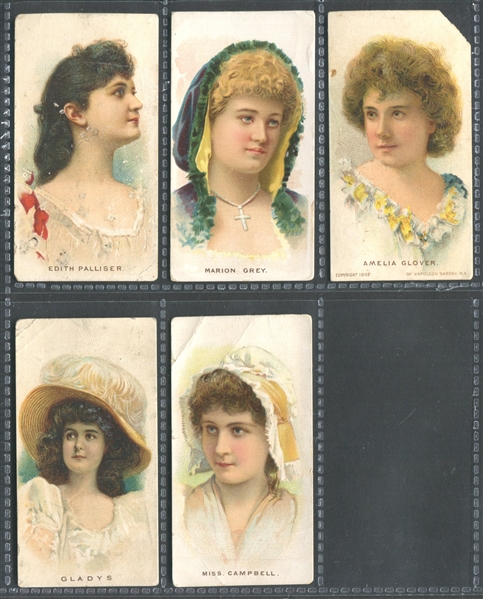 N343 Hall's Between the Acts (Type 2) Lot of (5) Cards