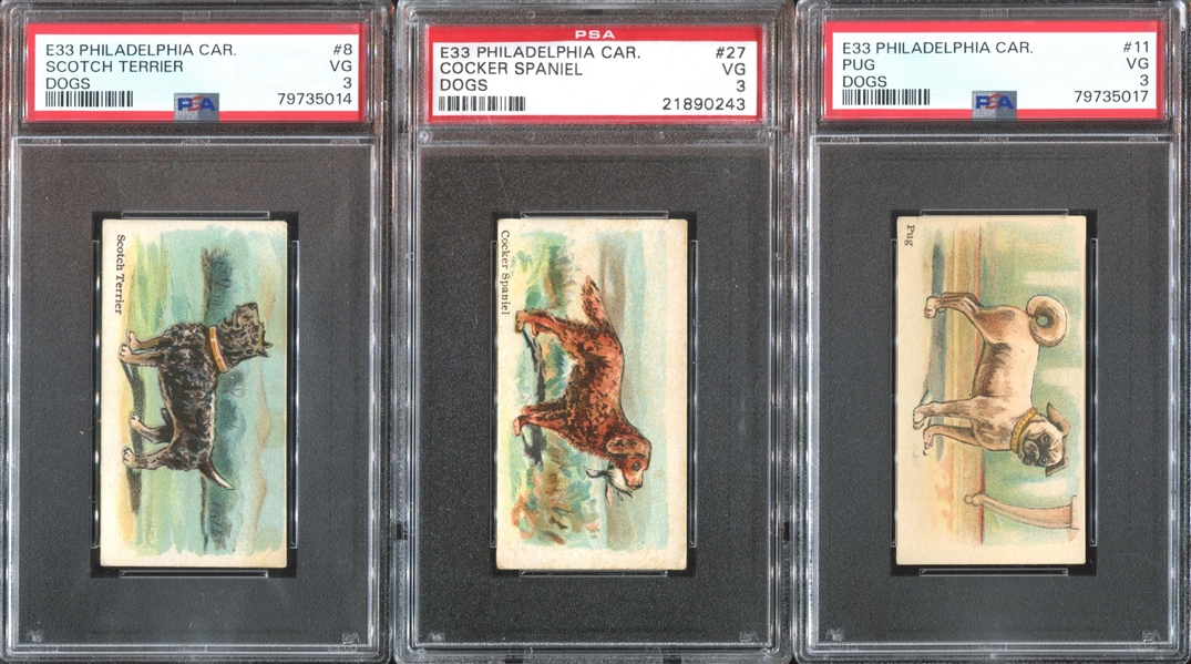 E33 Philadelphia Caramel Dog Pictures Complete PSA-Graded Set - #1 on the PSA Registry