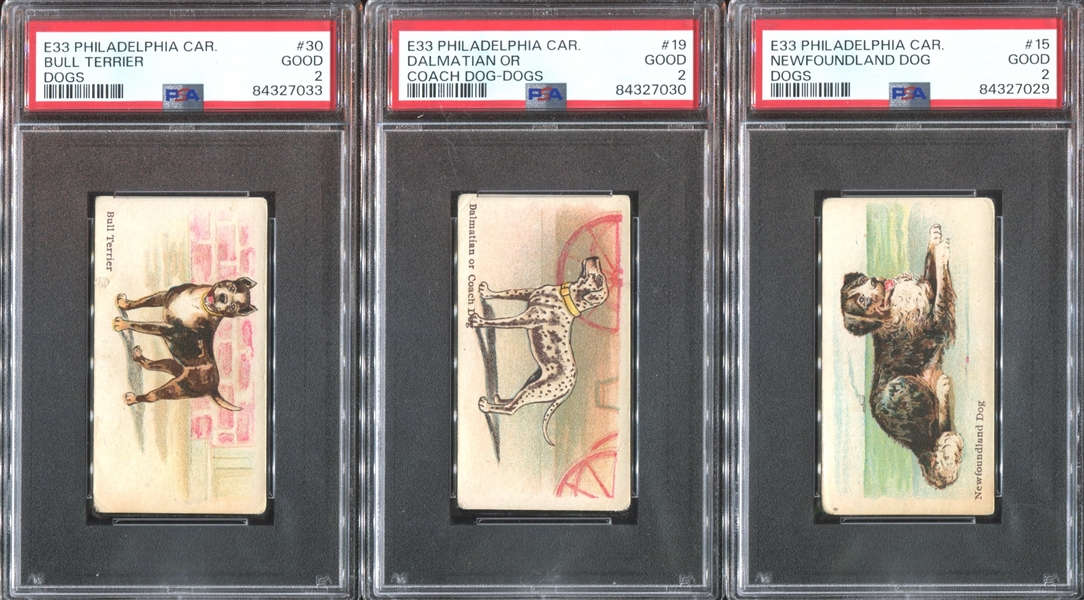 E33 Philadelphia Caramel Dog Pictures Complete PSA-Graded Set - #1 on the PSA Registry