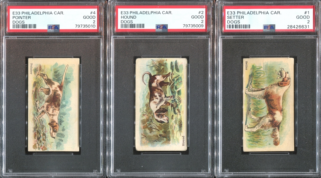 E33 Philadelphia Caramel Dog Pictures Complete PSA-Graded Set - #1 on the PSA Registry