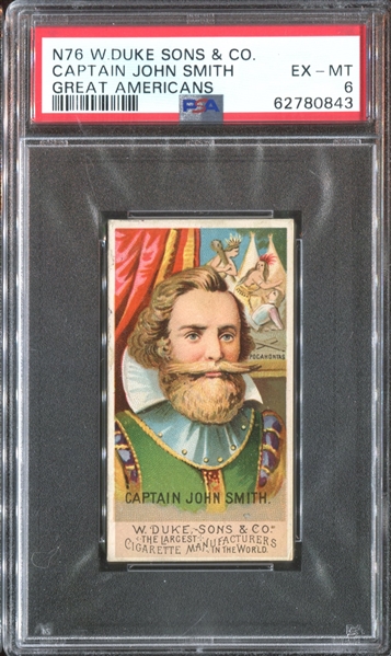 N76 Duke Great Americans Captain John Smith PSA6 EX-MT