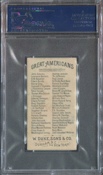 N76 Duke Great Americans Elias Howe Jr. PSA5.5 EX+