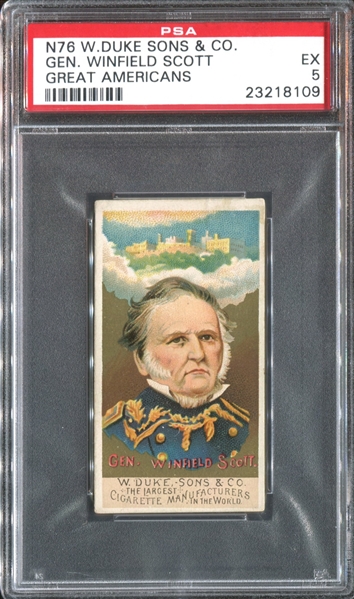 N76 Duke Great Americans General Winfield Scott PSA5 EX