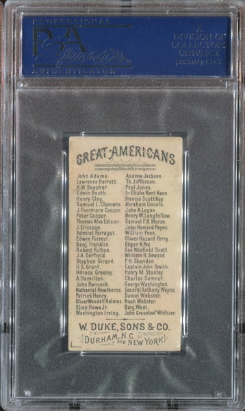 N76 Duke Great Americans J. Ericsson PSA5 EX