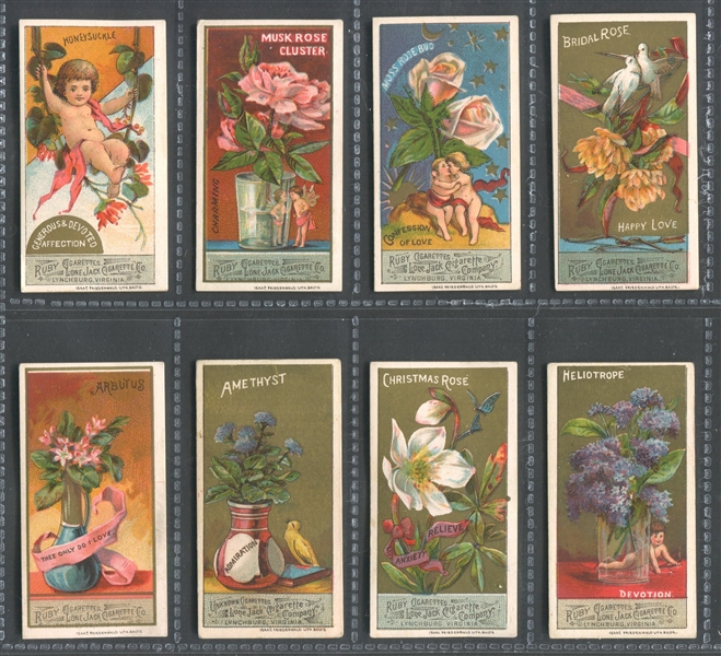 N366 Lone Jack Flowers Lot of (13) High Grade With (1) Unknown Brand Card