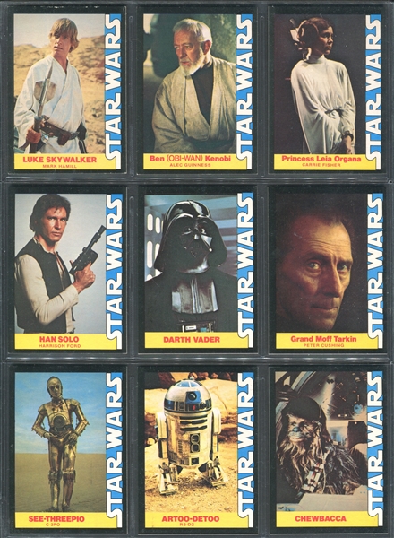 1977 Wonder Bread Star Wars High Grade Complete Set of (16) Cards