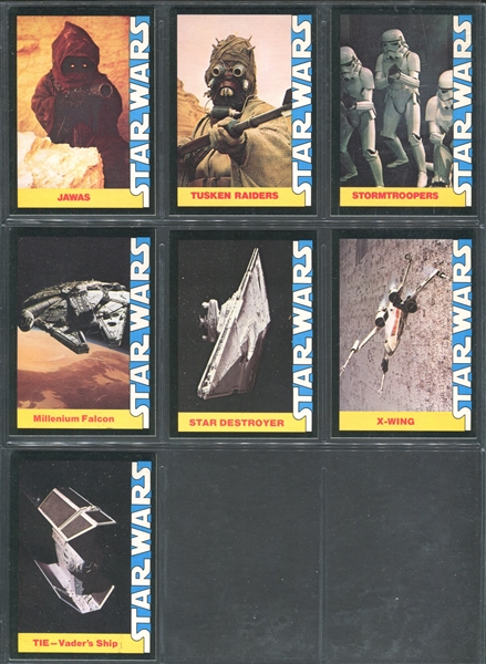 1977 Wonder Bread Star Wars High Grade Complete Set of (16) Cards