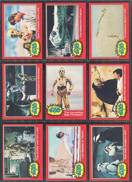 1977 Topps Star Wars Complete Set of (330) Cards and (55) Stickers with PSA Examples