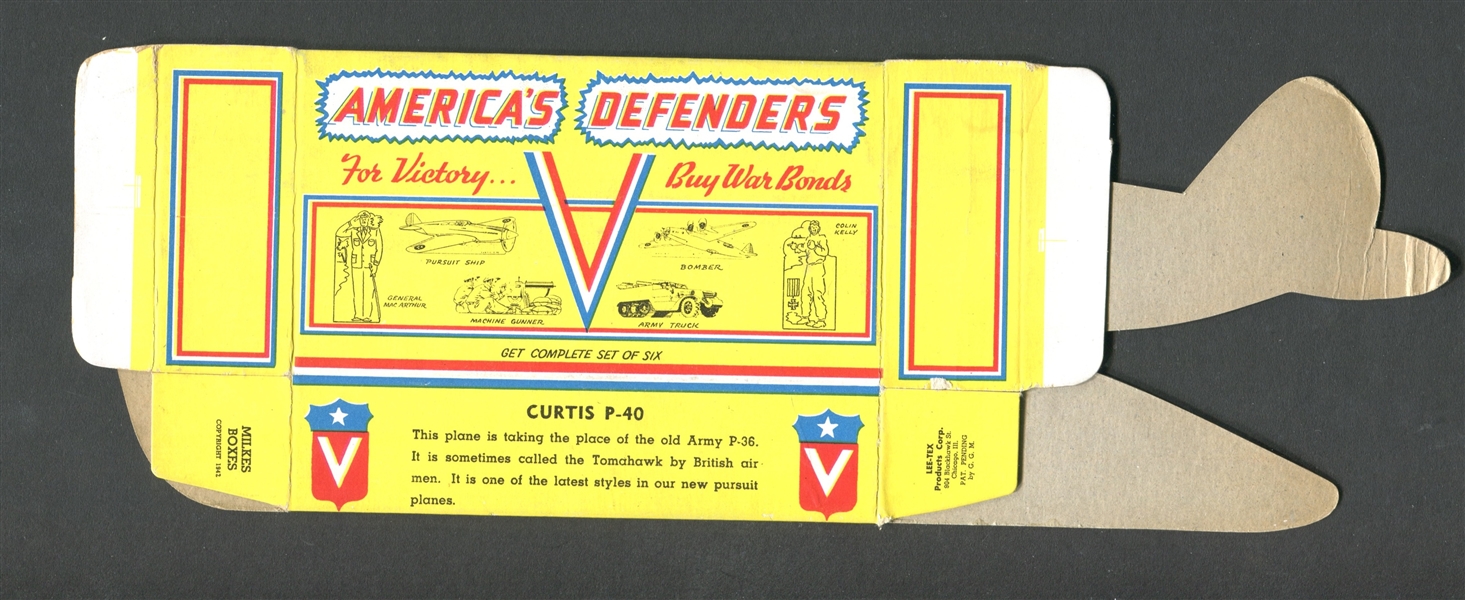 R190 Milke's America's Defenders Curtiss P-40 Candy Box