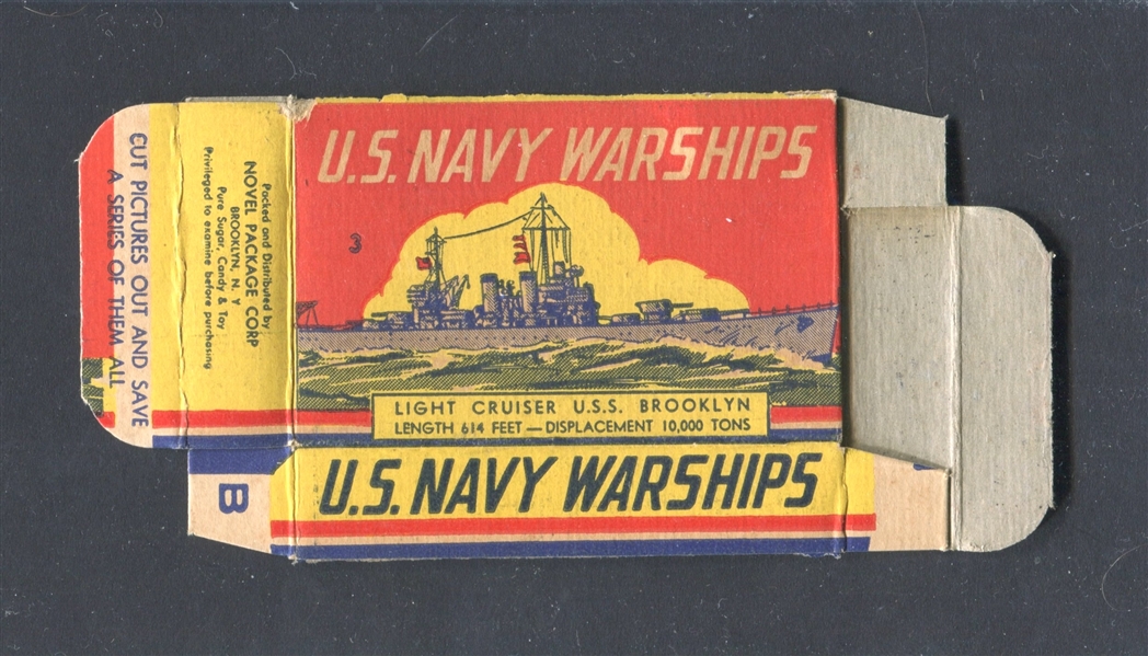 R98 Novel Package U.S. Navy Warships Complete Box - Cards #3/8