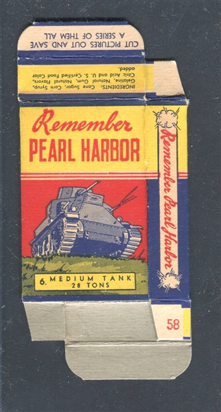 R120 Remember Pearl Harbor Complete Uncut Original Box - Cards 1/6