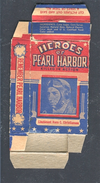 R66 Candyland Candy Heroes of Pearl Harbor Complete Box - Christiansen, South