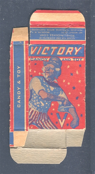  R-UNC Novel Package Corp Victory Candy and Toy (Uncle Sam) Complete Candy Box