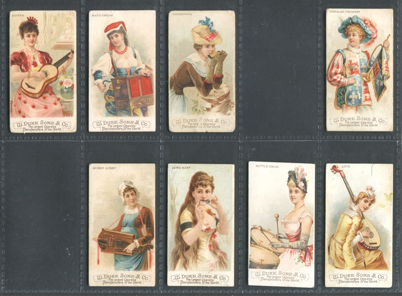 N82 Duke Cigarettes Musical Instruments Near Set of (42/50) CARDS