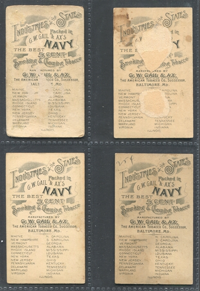 N117B Industries of States Matched Back Complete set of (25) Gail & Ax Cards