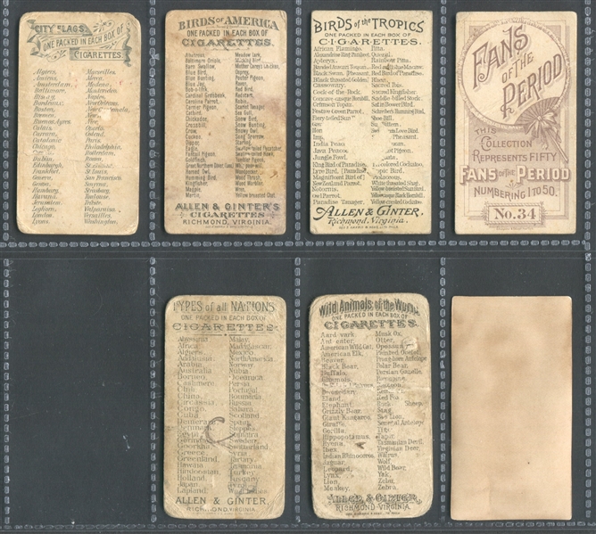 Mixed Lot of (28) Allen & Ginter N Cards