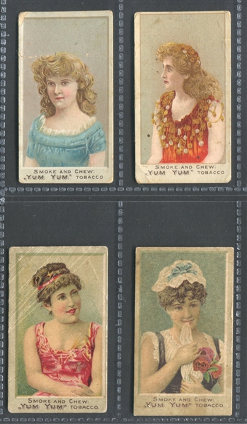 N488D August Beck Yum Yum Actresses Lot of (4) Cards